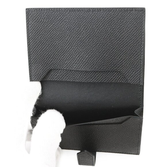 HERMES Bearn Card Case Size Mini Epsom Black - Picture 9 of 9